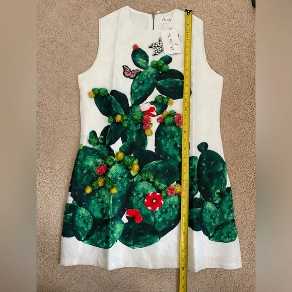 Women’s graphic dress with 3d decorations - US M - Picture 8 of 9